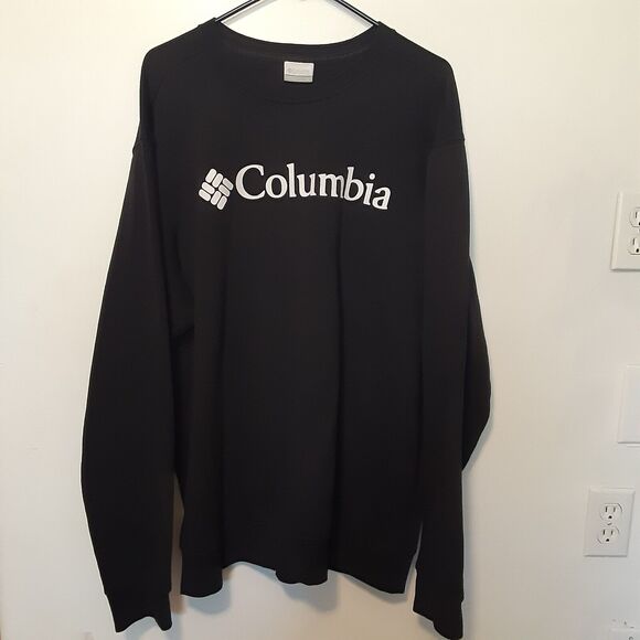 Columbia Sweatshirt Mens XL Back Long Sleeve Pullover Crew Fleece Spellout - Picture 1 of 6